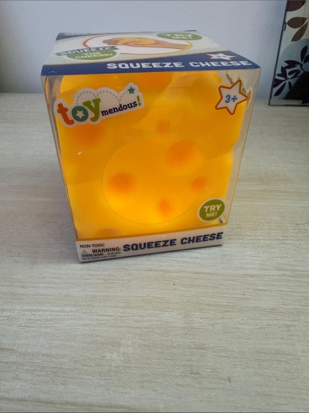 Squishy cheese toymendous!